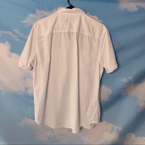 Structure- White Slim Fit Button Up Shirt size L - Picture 6 of 9